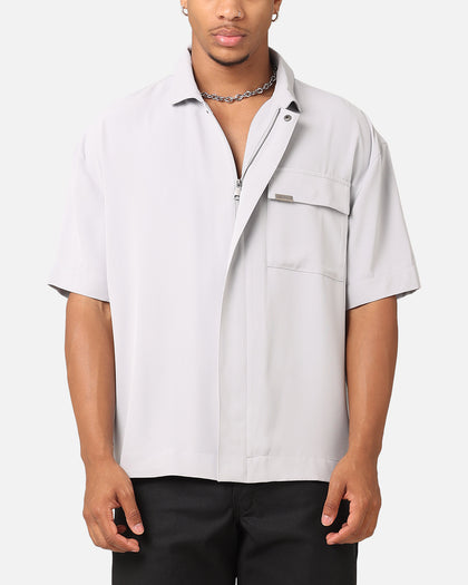 Carre Exceptional Pocket Oversized Shirt Light Grey