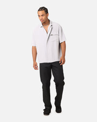 Carre Exceptional Pocket Oversized Shirt Light Grey