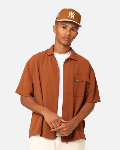 Carre Exceptional Pocket Shirt Brown