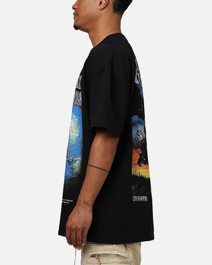 Rats Get Fat X Dungeons And Dragons Wizard Heavyweight Vintage T-Shirt Black