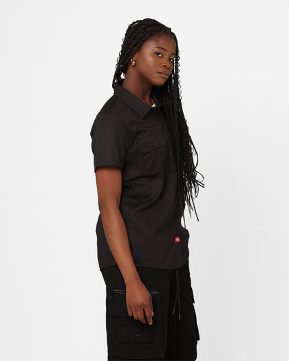 Dickies Women's 574 Short Sleeve Work Shirt Black