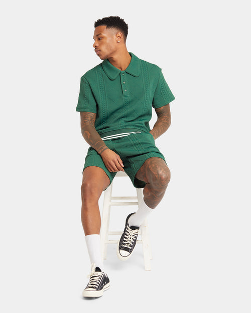XXIII Danny Knit Polo Shirt Dark Green