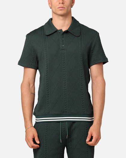 XXIII Danny Knit Polo Shirt Deep Green
