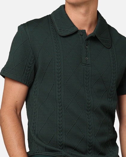 XXIII Danny Knit Polo Shirt Deep Green