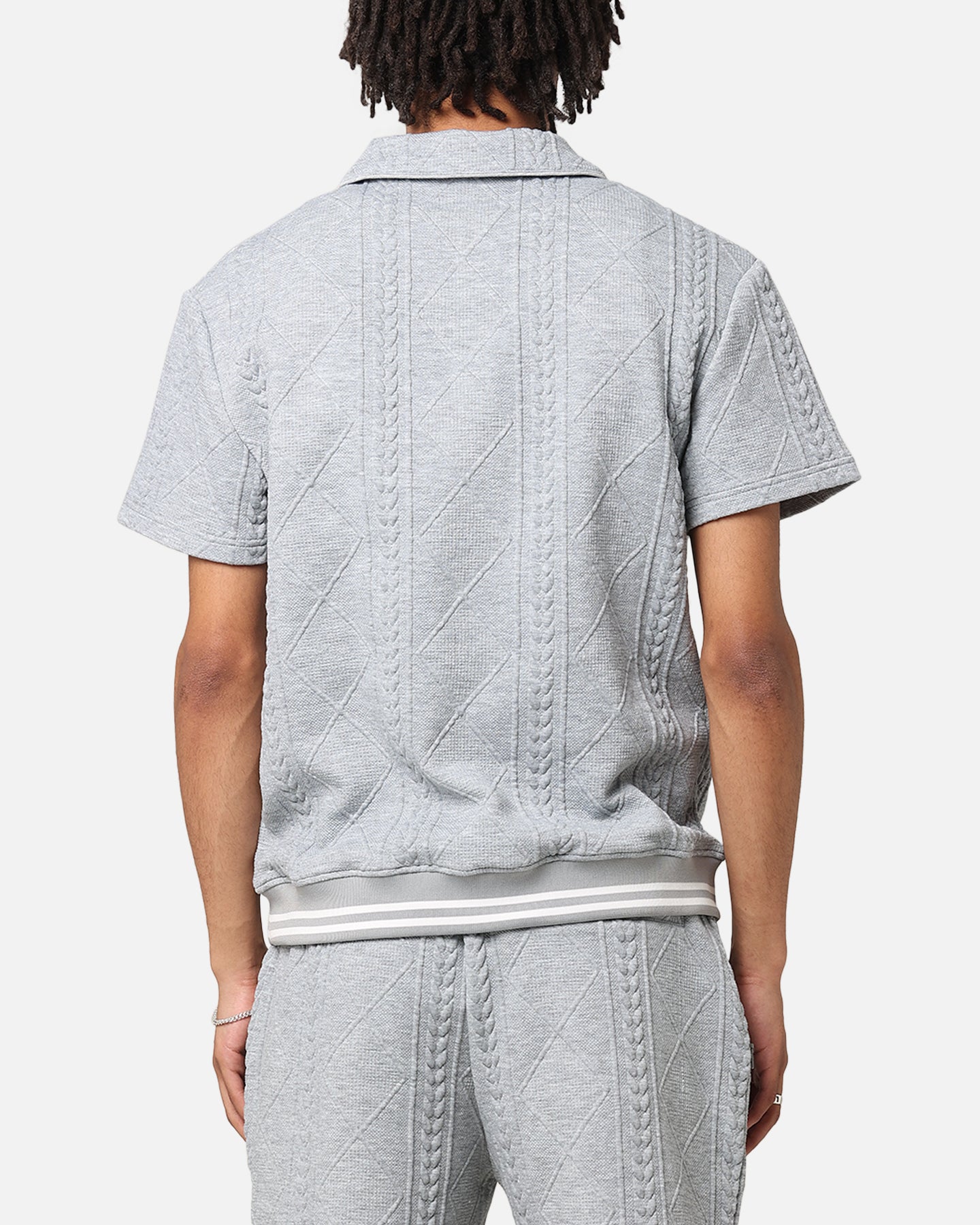 XXIII Danny Knit Polo Shirt Grey | Culture Kings US