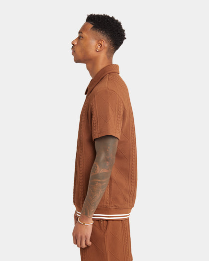 XXIII Danny Knit Polo Shirt Brown