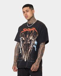 73Studio X The Lord Of The Rings Sauron Vintage T-Shirt Black Wash