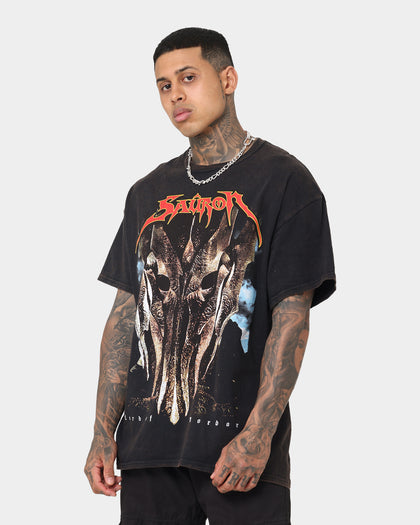American Thrift X The Lord Of The Rings Sauron Vintage T-Shirt Washed Black