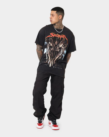 American Thrift X The Lord Of The Rings Sauron Vintage T-Shirt Washed Black