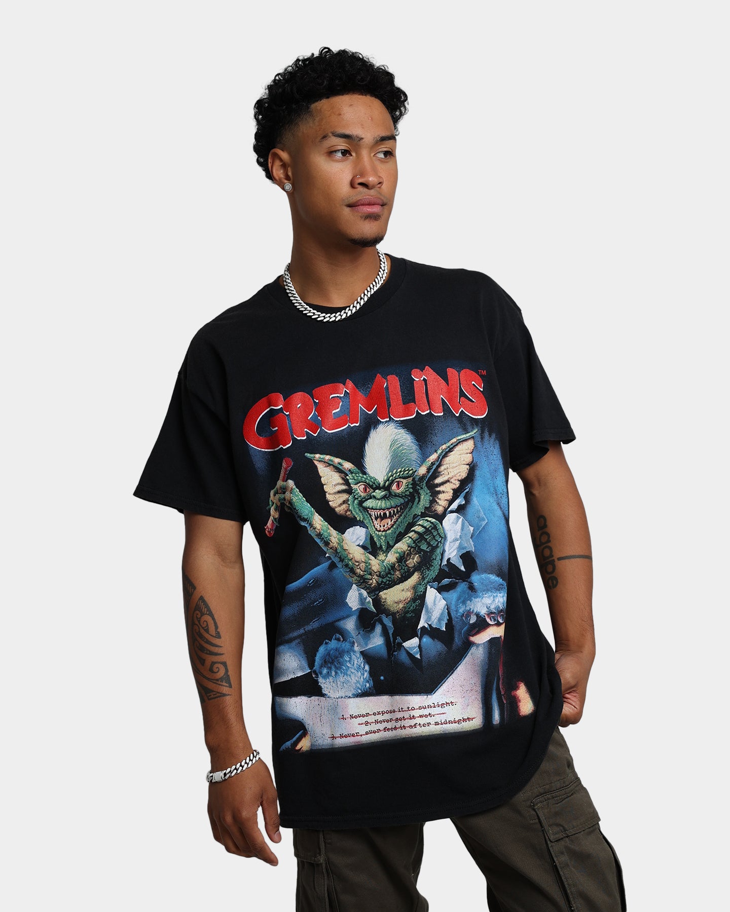 73Studio X Gremlins Gremlins Vintage T-Shirt Black Wash | Culture