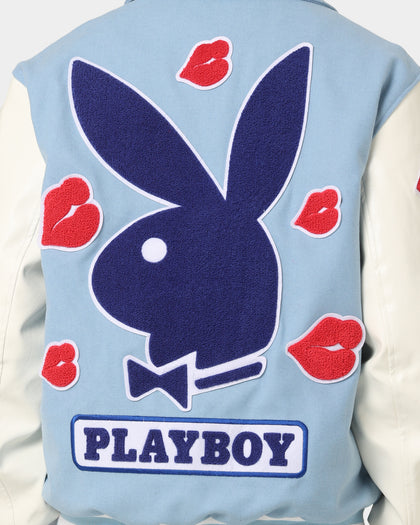 Playboy By CK Team Varsity Jacket Blue/Off White