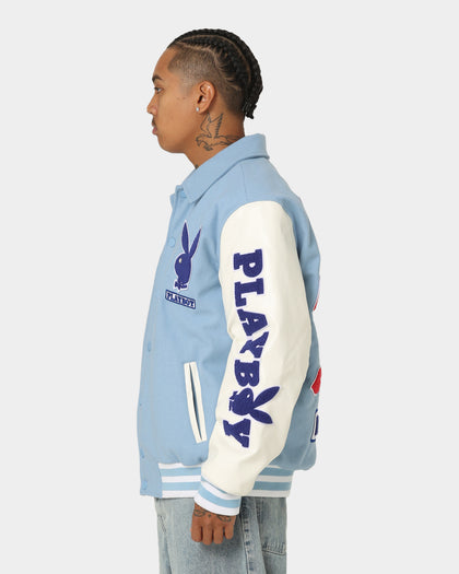 Playboy By CK Team Varsity Jacket Blue/Off White