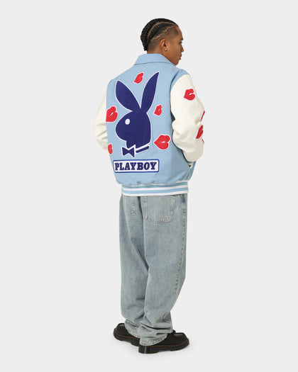 Playboy By CK Team Varsity Jacket Blue/Off White