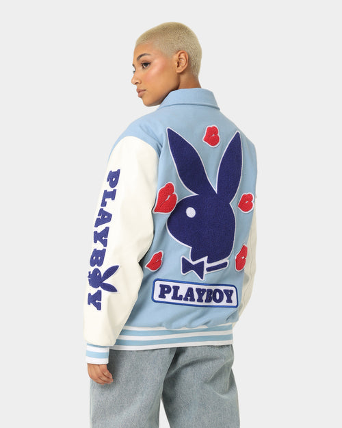Playboy By CK Team Varsity Jacket Blue/Off White