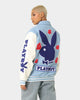 Playboy By CK Team Varsity Jacket Blue/Off White