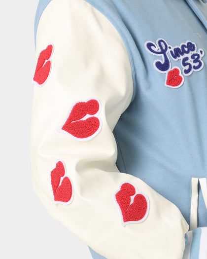 Playboy By CK Team Varsity Jacket Blue/Off White