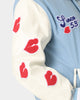 Playboy By CK Team Varsity Jacket Blue/Off White