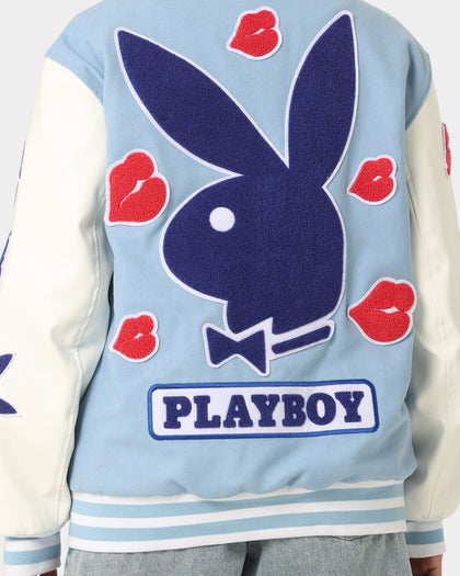Playboy By CK Team Varsity Jacket Blue/Off White