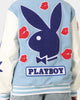 Playboy By CK Team Varsity Jacket Blue/Off White