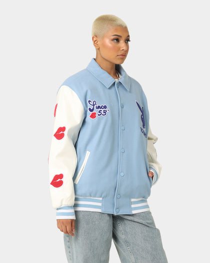 Playboy By CK Team Varsity Jacket Blue/Off White