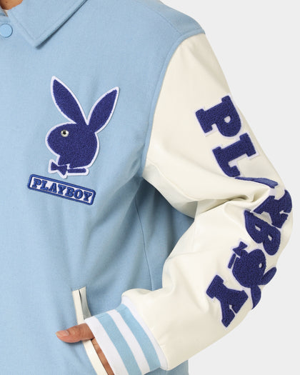 Playboy By CK Team Varsity Jacket Blue/Off White