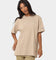 Champion Women's Heritage Double Collar T-Shirt Cafe Latte