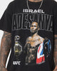 UFC By Goat Crew Israel Adesanya Vintage T-Shirt Black Wash