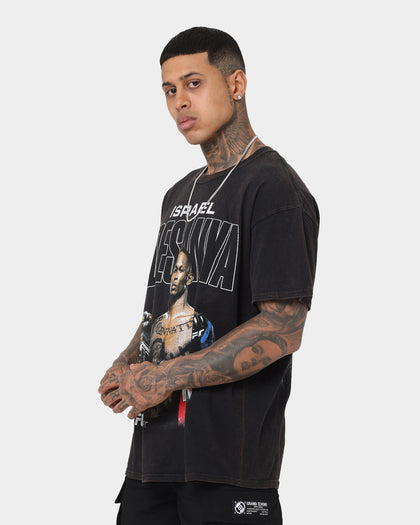 UFC By Goat Crew Israel Adesanya Vintage T-Shirt Black Wash