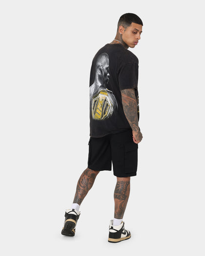 UFC By Goat Crew Israel Adesanya Vintage T-Shirt Black Wash
