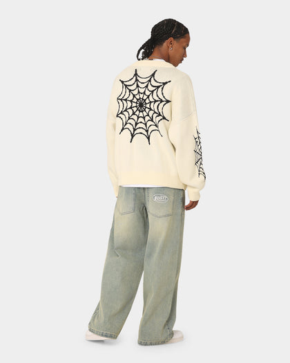 Loiter Spider Cardigan Cream