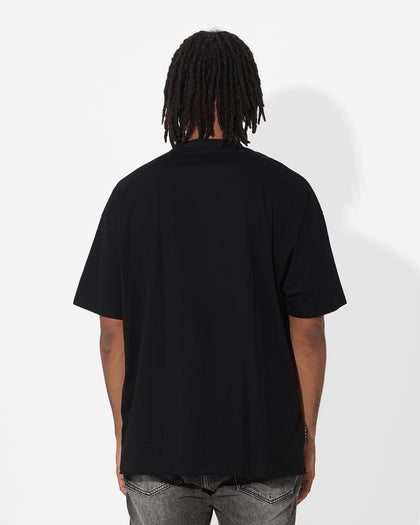 Saint Morta Gothic Appliqué Boxy T-Shirt Black