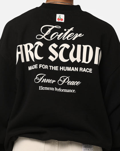 Loiter Art Studio Crewneck Black