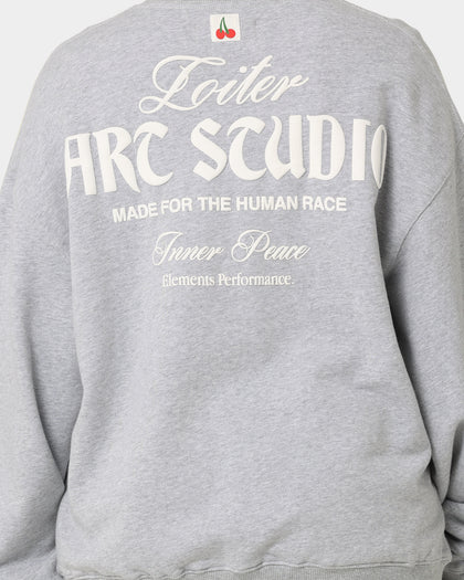 Loiter Art Studio Crewneck Grey