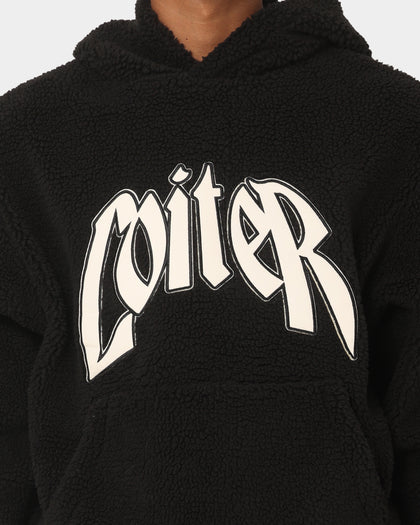 Loiter Sherpa Hoodie Black