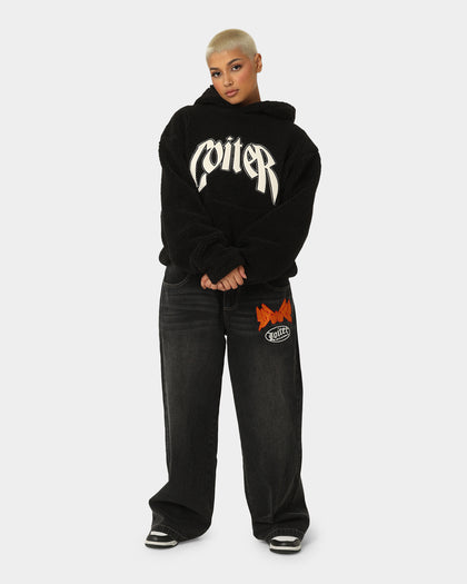 Loiter Sherpa Hoodie Black