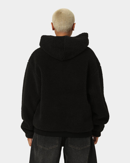 Loiter Sherpa Hoodie Black