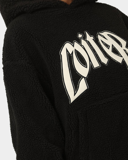 Loiter Sherpa Hoodie Black