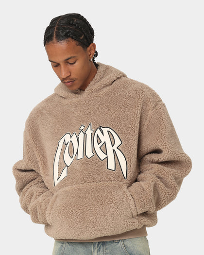 Loiter Sherpa Hoodie Tan