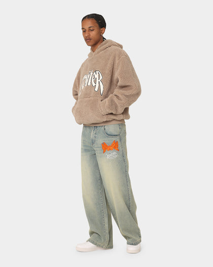 Loiter Sherpa Hoodie Tan