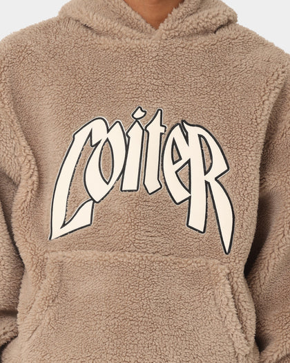 Loiter Sherpa Hoodie Tan