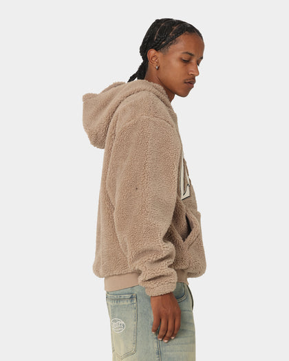 Loiter Sherpa Hoodie Tan