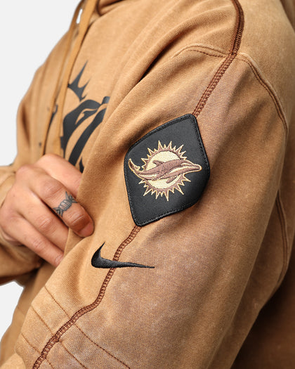 Nike Miami Dolphins 'Salute To Service' Pullover Hoodie Ale Brown/Caca