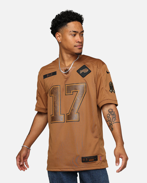 Nike Buffalo Bills Josh Allen #17 'Salute To Service' Jersey Ale Brown