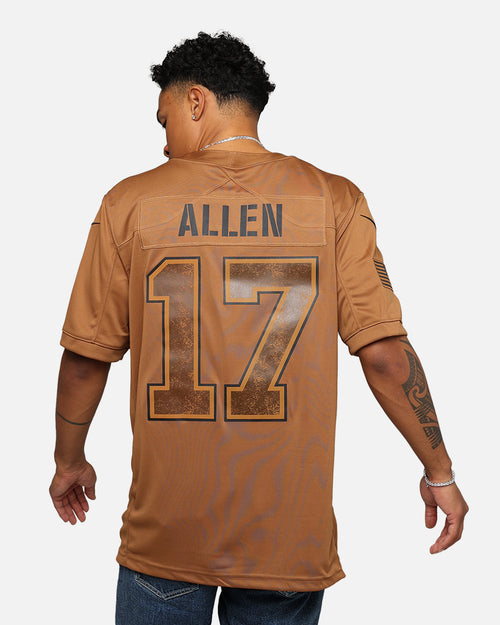 Nike Buffalo Bills Josh Allen #17 'Salute To Service' Jersey Ale Brown