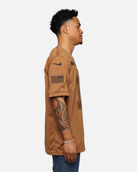 Nike Buffalo Bills Josh Allen #17 'Salute To Service' Jersey Ale Brown