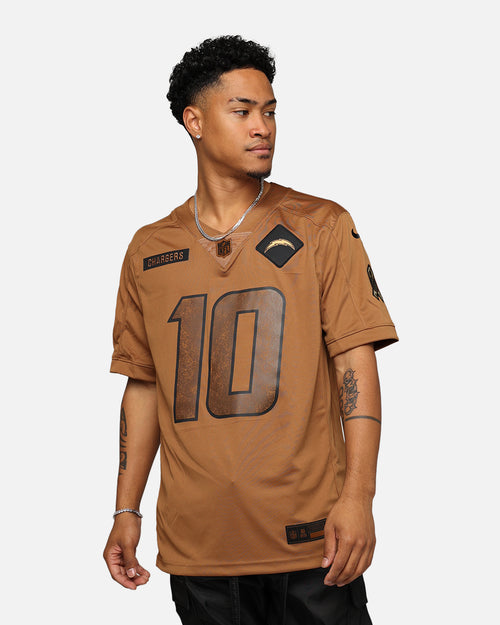 Nike Los Angeles Chargers Justin Herbert #10 'Salute To Service' Jersey Ale Brown