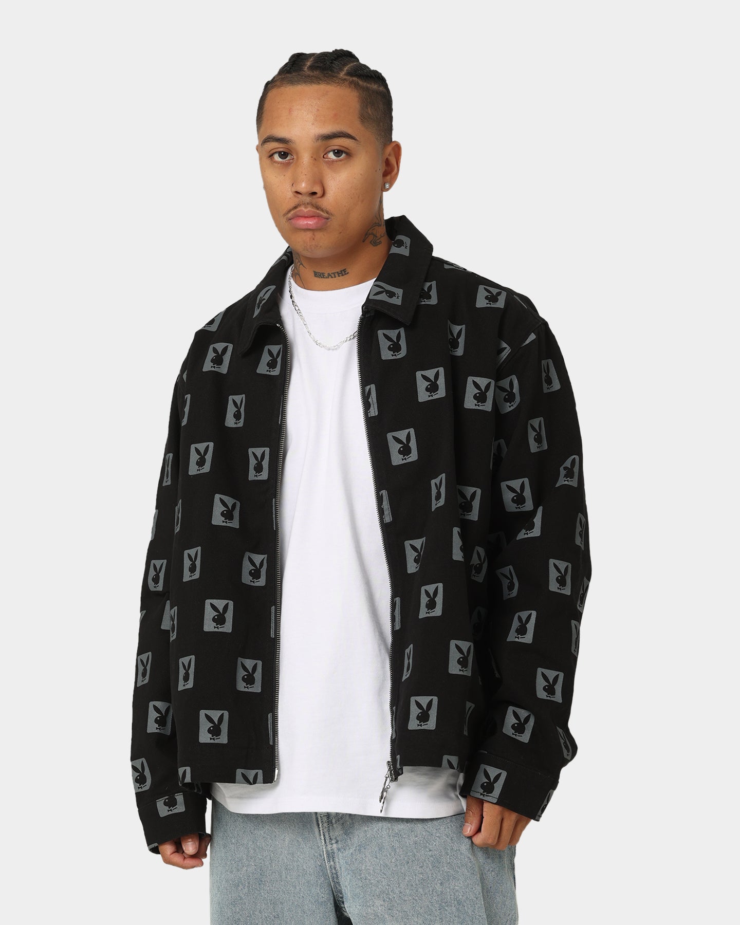 【極美品】PLAYBOY COLLECTION スエード調 ジャケット 黒 L Playboy By CK Poker Jacket Black | Culture Kings US