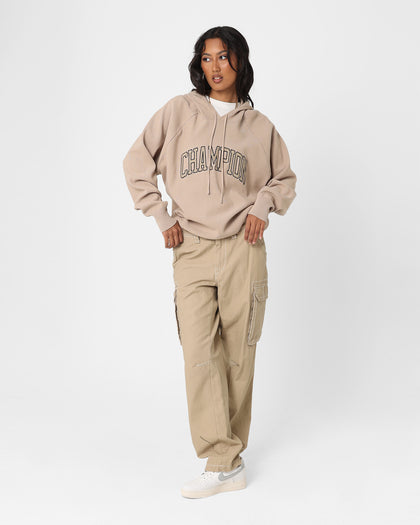 Champion LFS Knitted Hoodie Cafe Latte