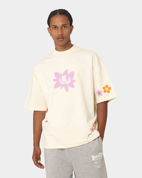Loiter Flower Boi Oversized T-Shirt Ecru