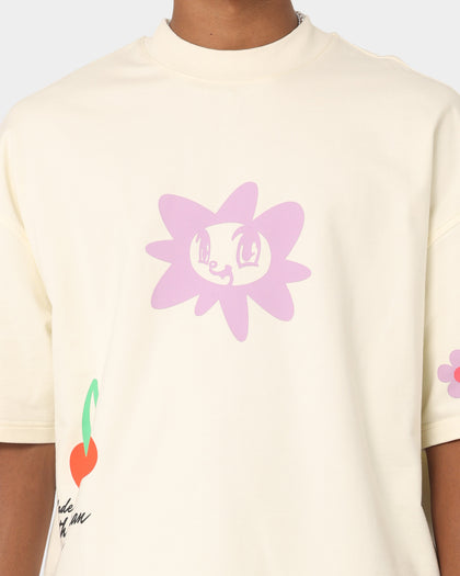 Loiter Flower Boi Oversized T-Shirt Ecru